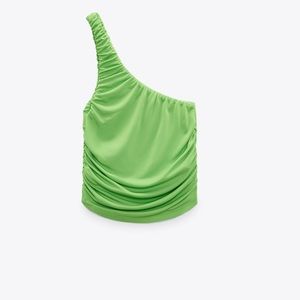 Zara Asymmetric Crop Top